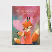 Ich Liebe dir für immer Mama-Fuchs Karte (Vorderseite)