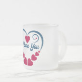 Ich Liebe dir Geschenk Mattglastasse (VorderseiteRechts)