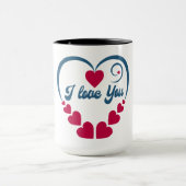 Ich Liebe dir Geschenk Tasse (Zentrum)