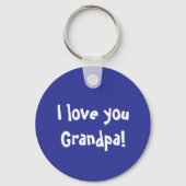 Ich Liebe dir Großvater Schlüsselanhänger (Vorderseite)