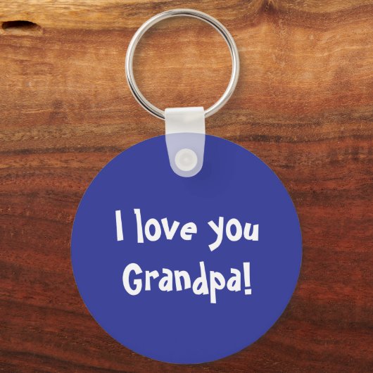 Ich Liebe dir Großvater Schlüsselanhänger (Vorderseite)