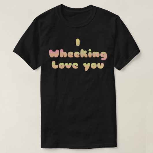 Ich Liebe dir Guinea Schweinedesign T-Shirt (Design vorne)
