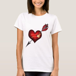 Ich Liebe dir Herz und Pfeil T-Shirt