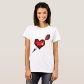 Ich Liebe dir Herz und Pfeil T-Shirt (Vorne ganz)