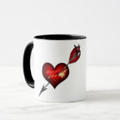 Ich Liebe dir Herz und Pfeil Tasse (Vorderseite Links)