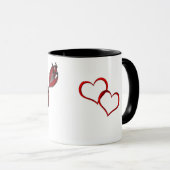 Ich Liebe dir Herz und Pfeil Tasse (VorderseiteRechts)