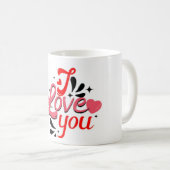 Ich Liebe dir Kaffee Tasse (VorderseiteRechts)