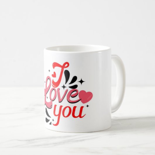 Ich Liebe dir Kaffee Tasse (VorderseiteRechts)
