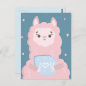 Ich Liebe dir Lama Postkarte (Vorne/Hinten)