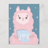Ich Liebe dir Lama Postkarte (Vorderseite)