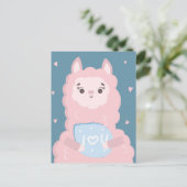 Ich Liebe dir Lama-Postkarte Postkarte (Stehend Vorderseite)