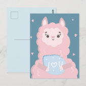 Ich Liebe dir Lama-Postkarte Postkarte (Vorne/Hinten)