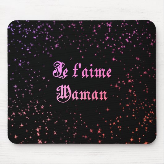 Ich Liebe dir Mama auf Französisch Mousepad (Vorne)