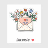 Ich Liebe dir Mama Aufkleber (Blatt)