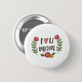 Ich Liebe dir Mama Button (Vorne & Hinten)