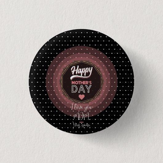 Ich Liebe dir Mama Button (Vorderseite)