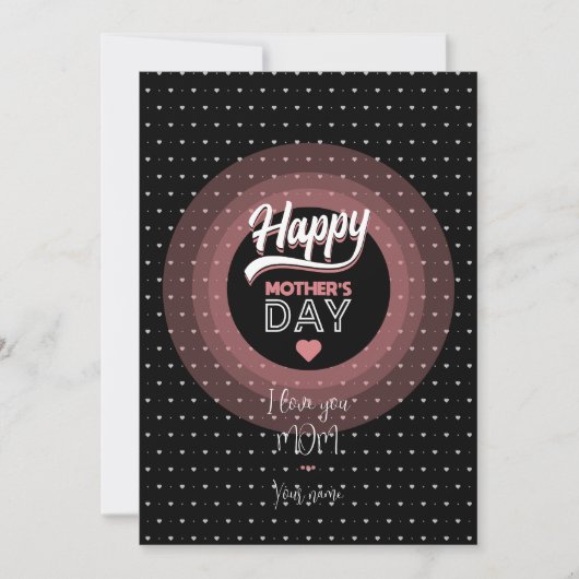 Ich Liebe dir Mama Einladung (Vorderseite)