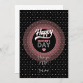 Ich Liebe dir Mama Einladung (Vorne/Hinten)