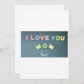 Ich Liebe dir Mama Einladung (Vorne/Hinten)