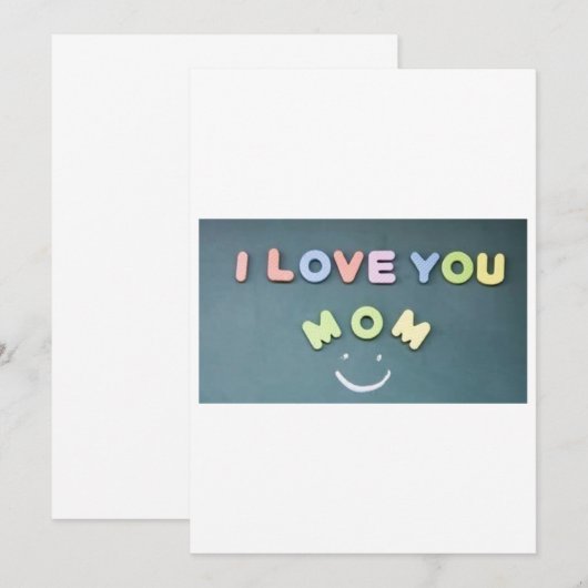 Ich Liebe dir Mama Einladung (Vorne/Hinten)