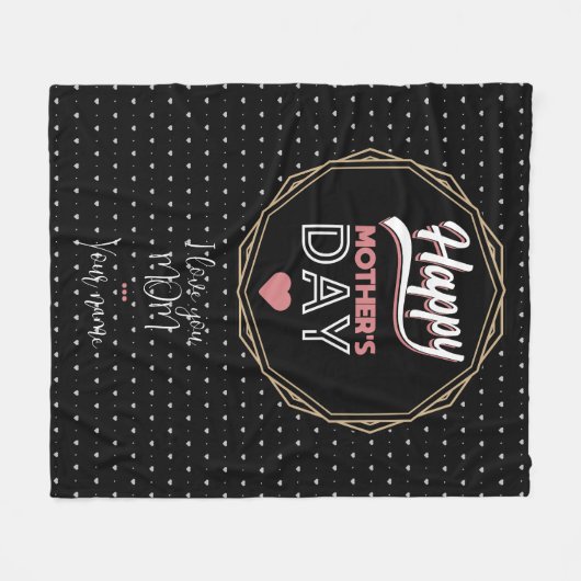 Ich Liebe dir Mama Fleecedecke (Vorderseite (Horizontal))