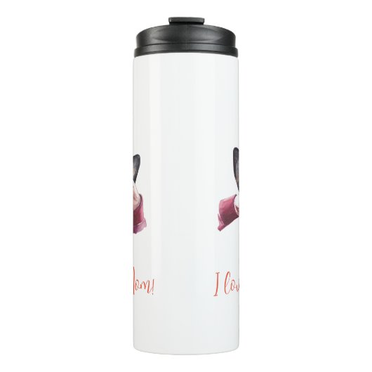 "Ich Liebe dir Mama!" Hunde-Mama Thermosbecher (Vorderseite)