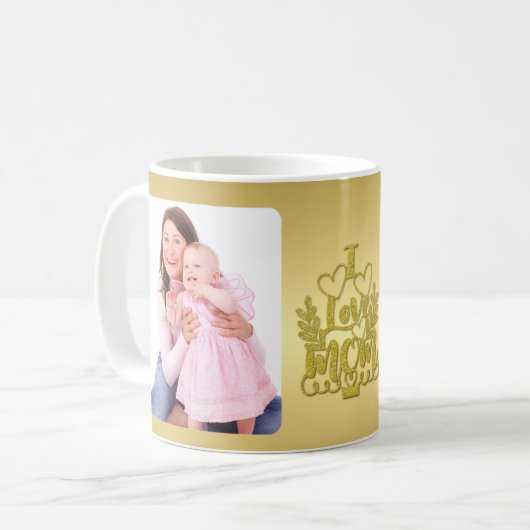 Ich Liebe dir Mama. Kaffeetasse (Vorderseite Links)