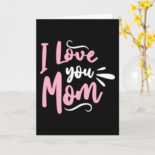 Ich Liebe dir Mama Karte (Gelbe Blume)