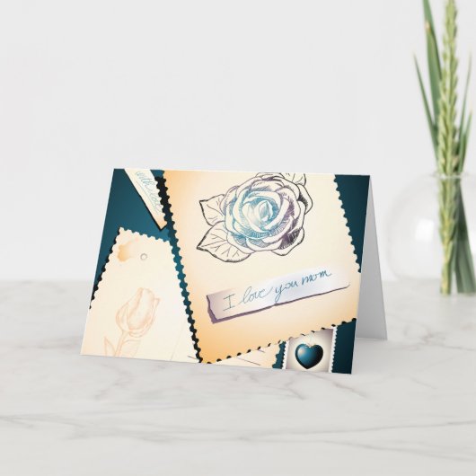 Ich Liebe dir Mama, Karte (Vorderseite)