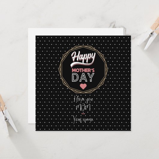 Ich Liebe dir Mama Karte (Vorderseite/Rückseite Beispiel)