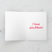 Ich Liebe dir, Mama Karte (Innenseite)