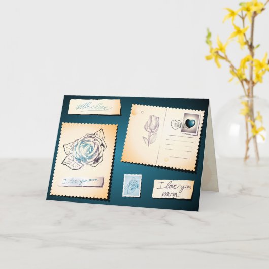 Ich Liebe dir Mama, Karte (Gelbe Blume)