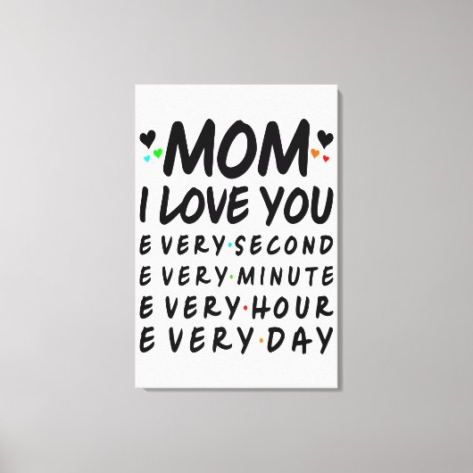 Ich Liebe dir Mama Leinwanddruck (Vorderseite)