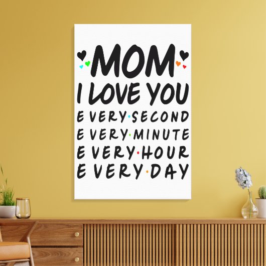 Ich Liebe dir Mama Leinwanddruck (Insitu (Wohnzimmer))