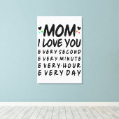 Ich Liebe dir Mama Leinwanddruck (Insitu (Holzboden))