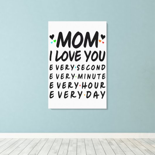 Ich Liebe dir Mama Leinwanddruck (Insitu (Holzboden))