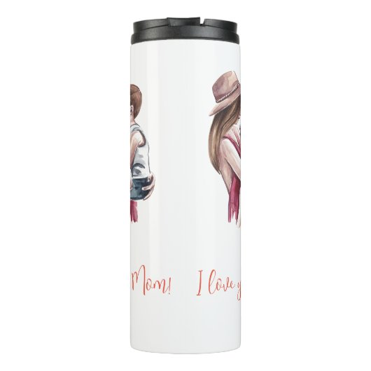 "Ich Liebe dir Mama!" Mutter und Kind Thermosbecher (Rückseite)