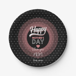 Ich Liebe dir Mama Pappteller