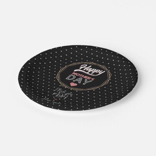 Ich Liebe dir Mama Pappteller (Schrägansicht)