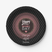 Ich Liebe dir Mama Pappteller (Vorderseite)