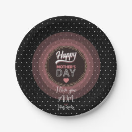 Ich Liebe dir Mama Pappteller