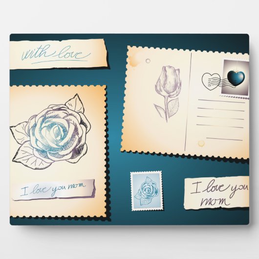 Ich Liebe dir Mama, Plakette. Fotoplatte (Vorderseite)