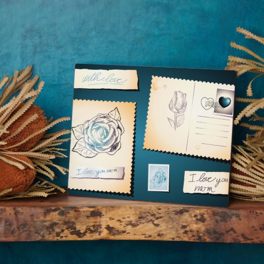 Ich Liebe dir Mama, Plakette. Fotoplatte (Seite)