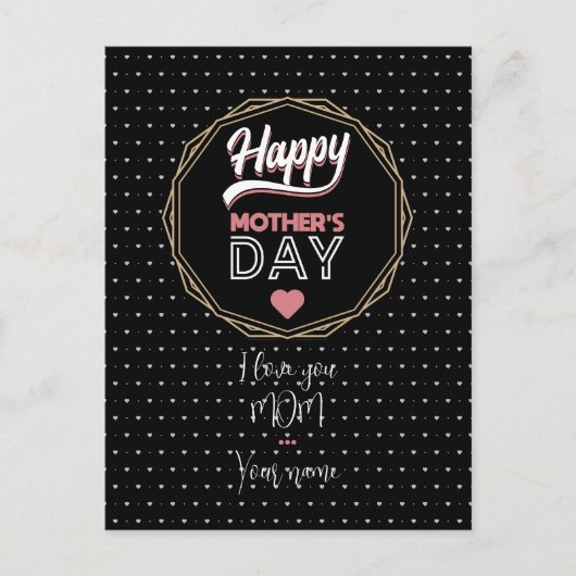 Ich Liebe dir Mama Postkarte (Vorderseite)