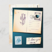 Ich Liebe dir Mama, Postkarte (Vorne/Hinten)