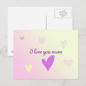 Ich Liebe dir Mama Postkarte (Vorne/Hinten)