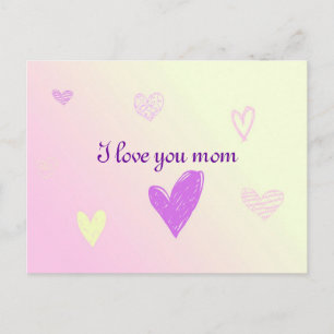 Ich Liebe dir Mama Postkarte