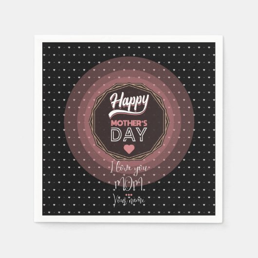 Ich Liebe dir Mama Serviette (Vorderseite)