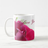 Ich Liebe dir Mama Soft Pink Rose Kaffeetasse (Links)