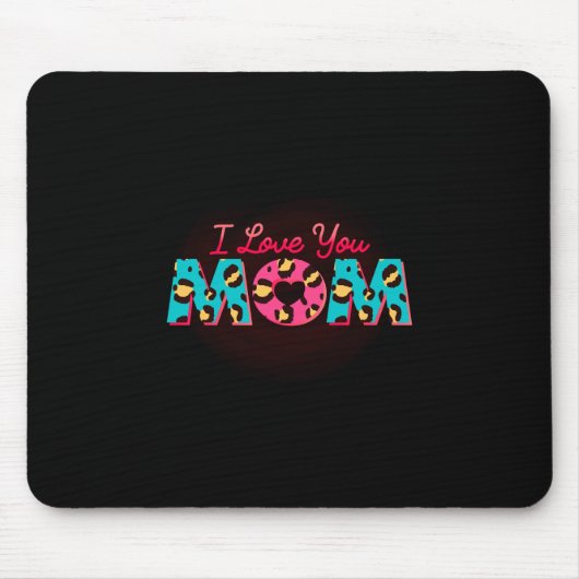 Ich Liebe dir Mama Sublimation Mousepad (Vorne)